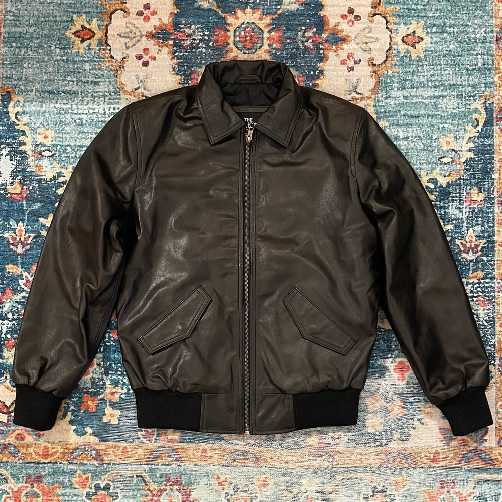 Leather Bomber Jacket